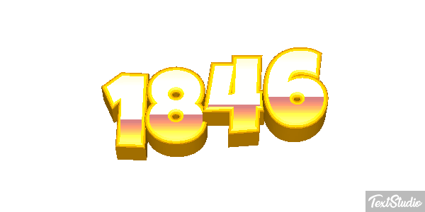 1846 Text effect