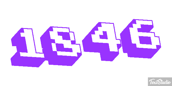 1846 Text effect