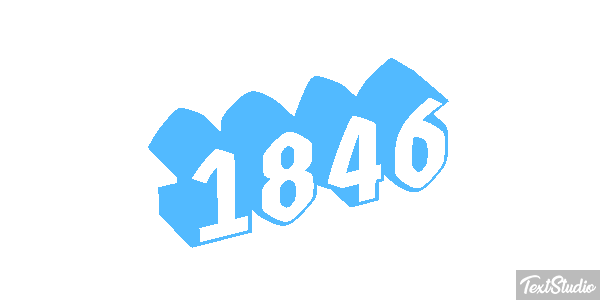 1846 Text effect