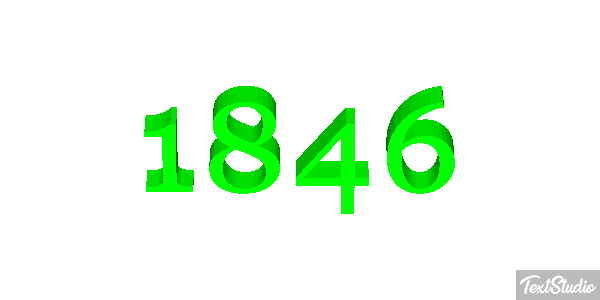 1846 Text effect