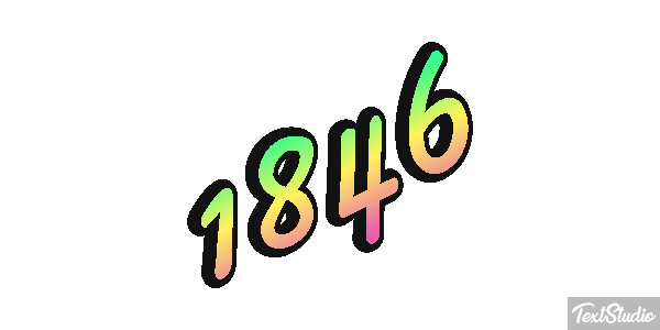 1846 Text effect