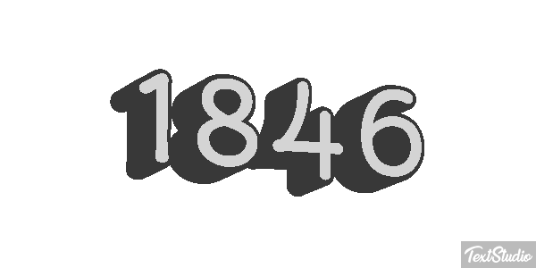 1846 Text effect