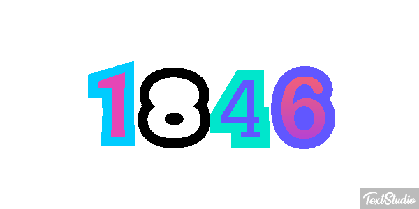 1846 Text effect