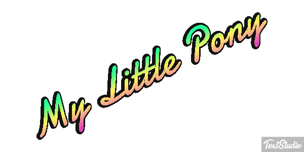 My Little Pony Effet de texte