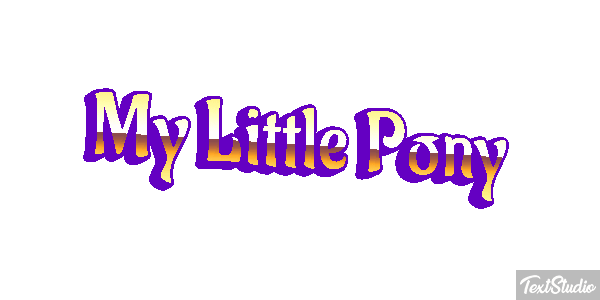 My Little Pony Effet de texte