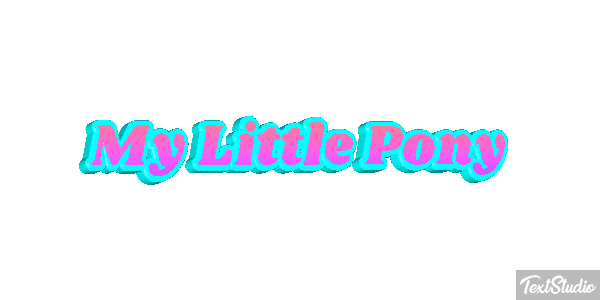 My Little Pony Effet de texte