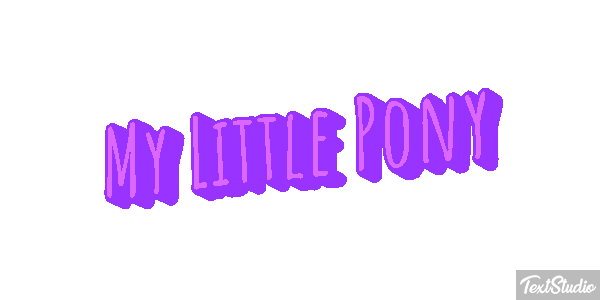 My Little Pony Effet de texte