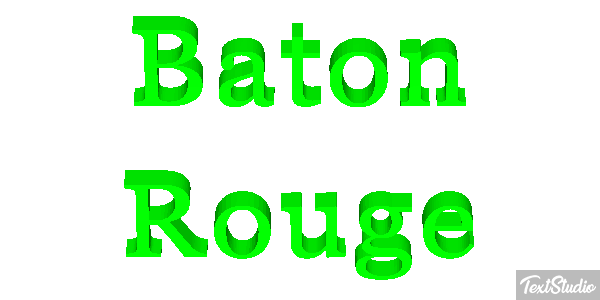 Baton Rouge Efekt tekstowy
