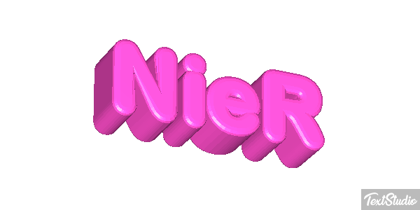 NieR Efekt tekstowy