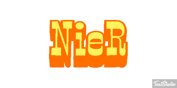 NieR Efekt tekstowy