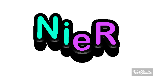 NieR Efekt tekstowy