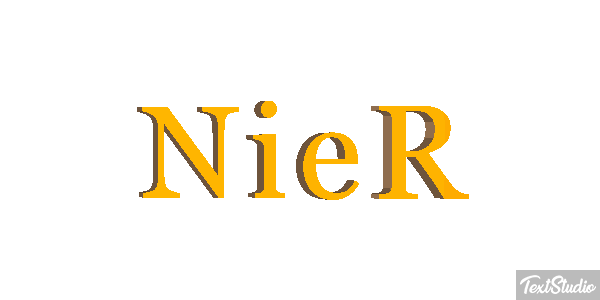NieR Efekt tekstowy