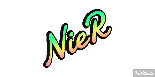 NieR Efekt tekstowy