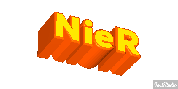 NieR Efekt tekstowy