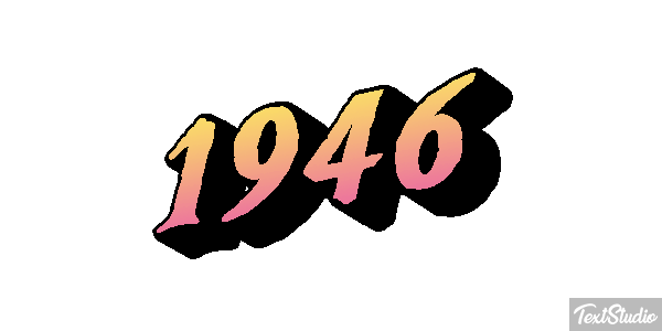 1946 Texteffekt