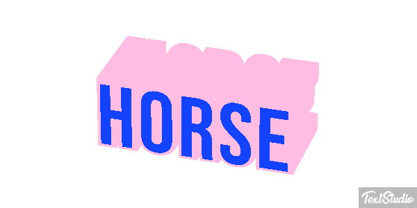Horse Text effect
