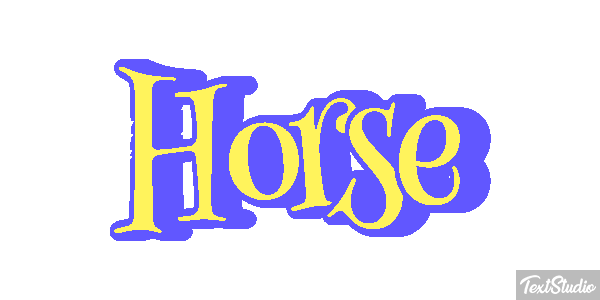 Horse Text effect