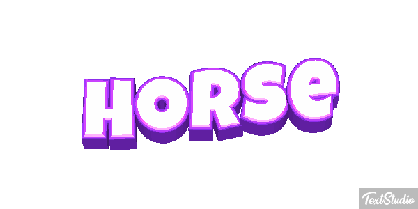 Horse Text effect