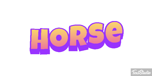 Horse Text effect