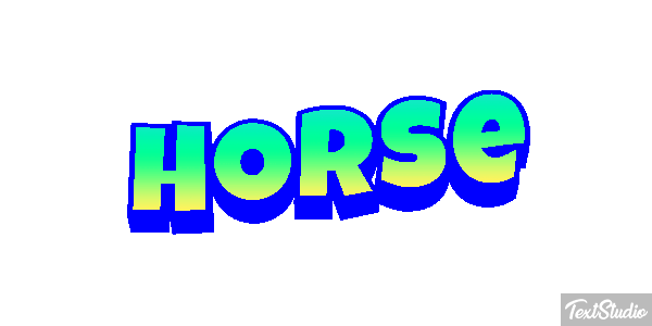 Horse Text effect