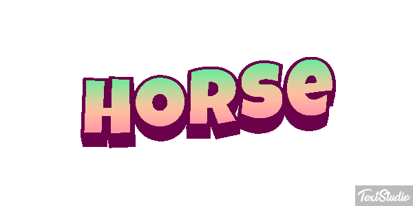 Horse Text effect
