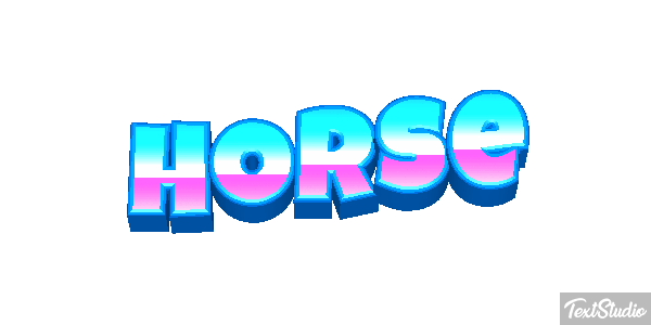 Horse Text effect