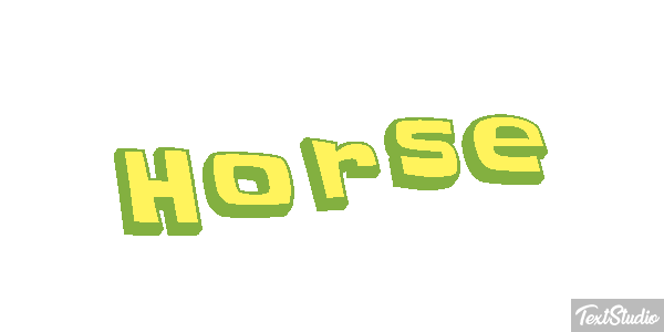 Horse Text effect