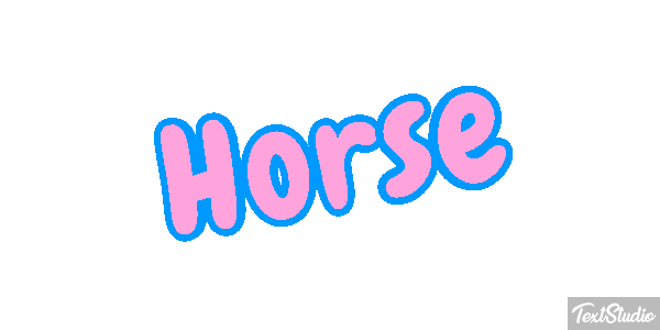 Horse Text effect