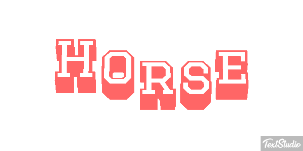 Horse Text effect