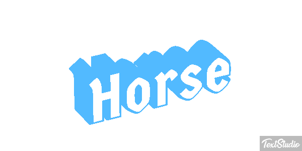 Horse Text effect