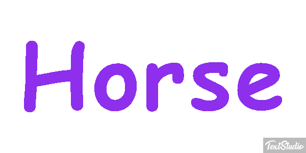 Horse Text effect