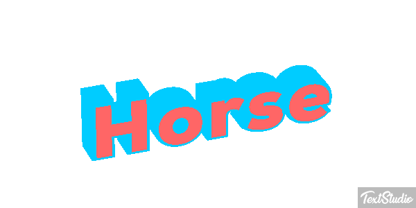 Horse Text effect
