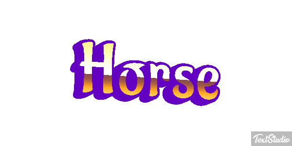 Horse Text effect