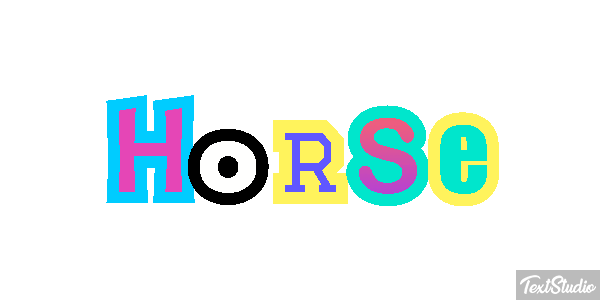 Horse Text effect