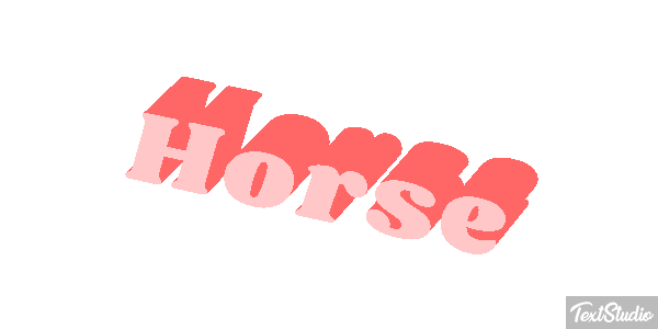 Horse Text effect