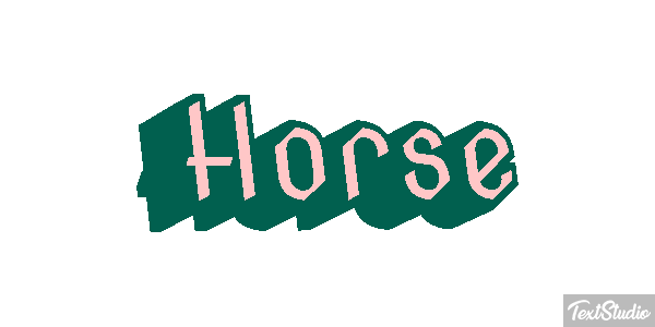 Horse Text effect