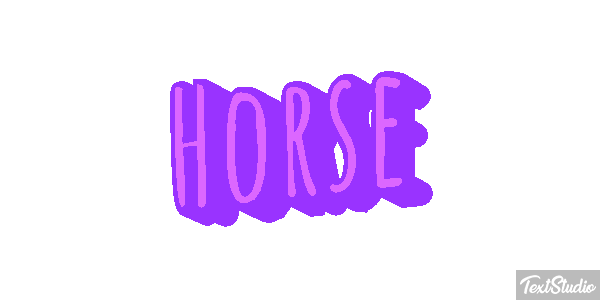 Horse Text effect