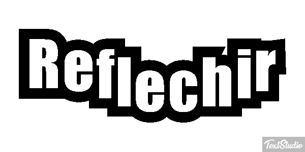 Réfléchir Effet de texte