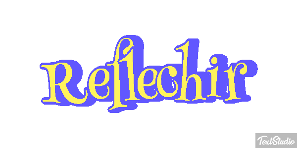 Réfléchir Effet de texte