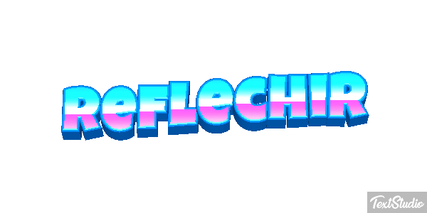 Réfléchir Effet de texte