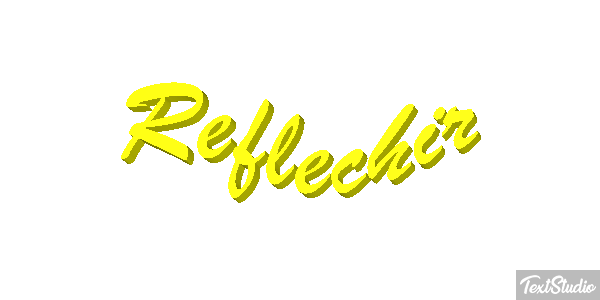 Réfléchir Effet de texte