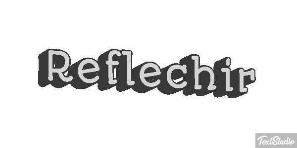 Réfléchir Effet de texte