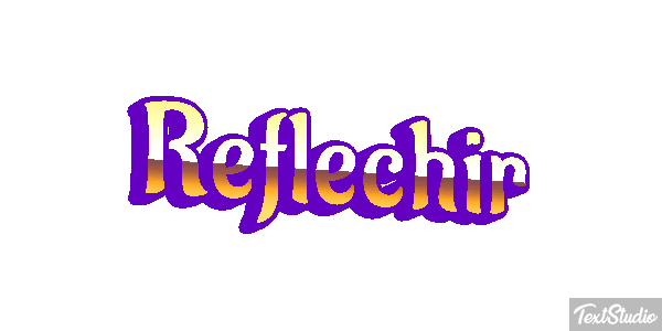 Réfléchir Effet de texte