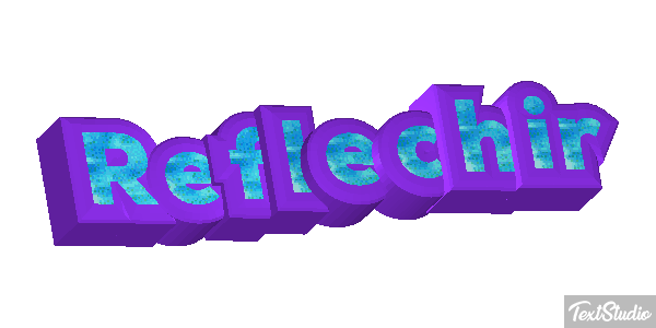 Réfléchir Effet de texte