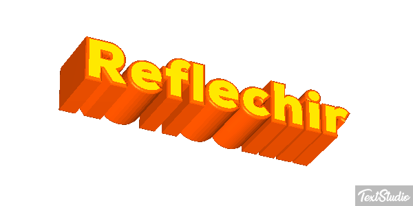 Réfléchir Effet de texte