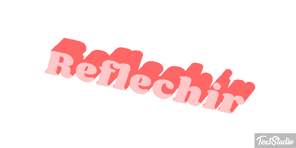 Réfléchir Effet de texte