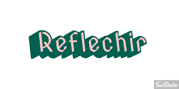 Réfléchir Effet de texte