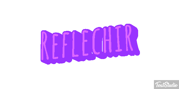 Réfléchir Effet de texte