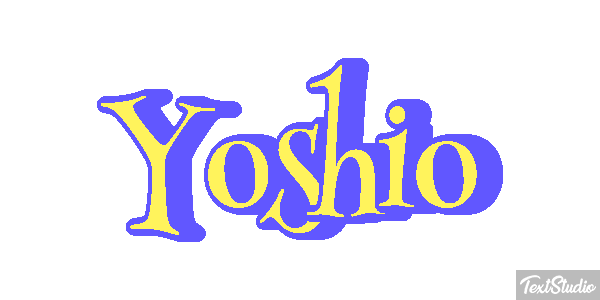 Yoshio Effet de texte