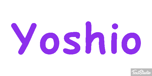 Yoshio Effet de texte